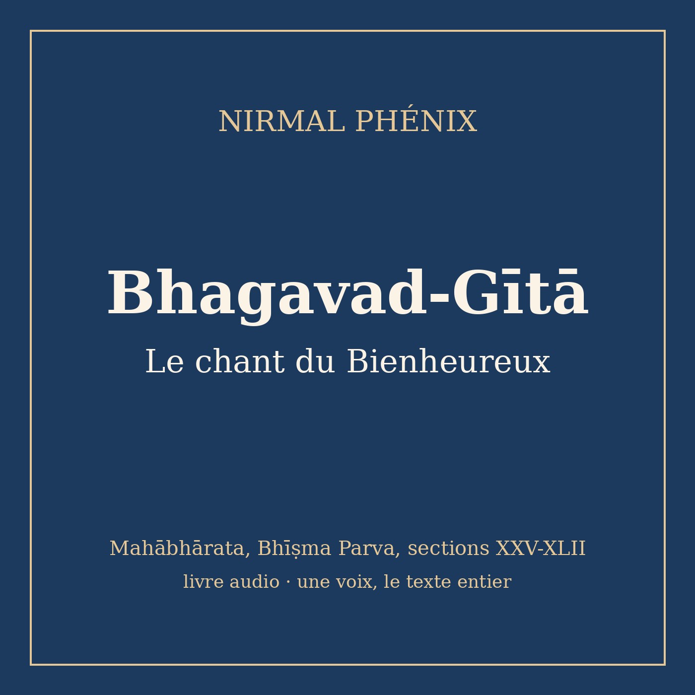 pochette : Bhagavad-Gītā
